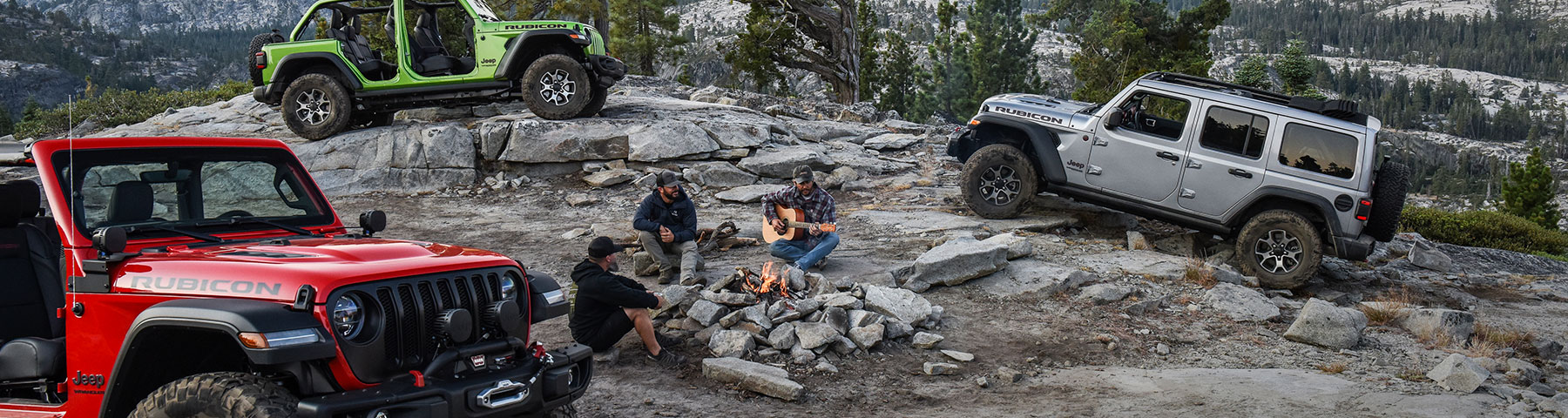 jeep adventurers on the rubicon trail