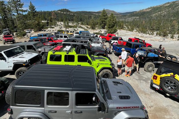 group on jeeps on the rubicon
