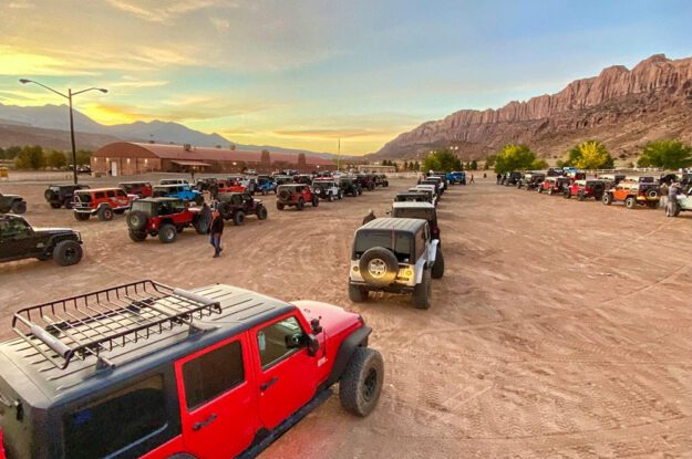 moab jeeps staging area