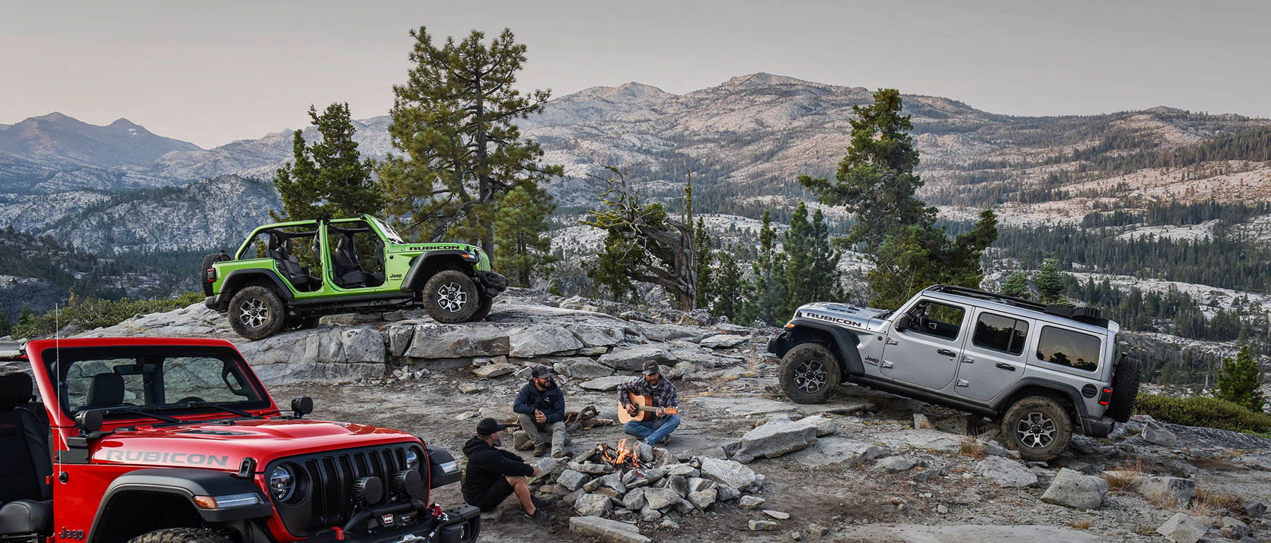 jeep adventure campire in rubicon