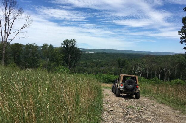 jeep on the trail