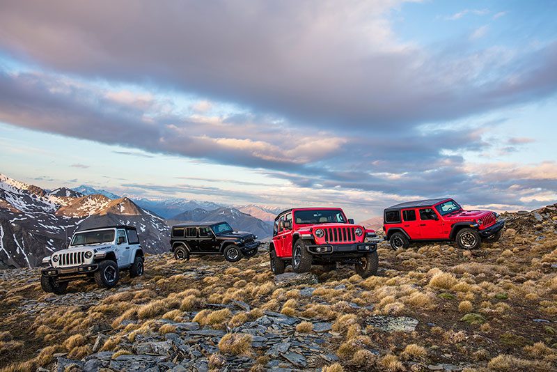 jeeps on mountain top